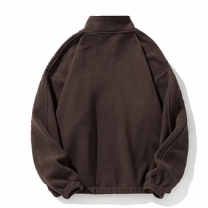 Men's Customized Half <b>Zipper</b> <b>Sweatshirt</b> Latest Design Fleece in Solid Pattern for Winter Wholesale With OEM Service - Product Image 2