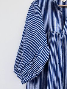 Femmes filles pur coton Maxi robe indien bloc imprimé décontracté été soirée à la mode nouvelle vente en gros longue robe mi-longue - Product Image 3