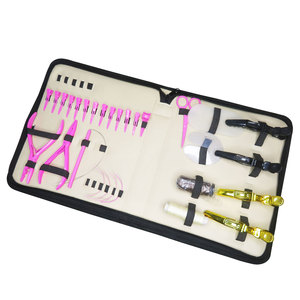Kit de Herramientas Profesionales para Extensiones de Cabello Pre-Adheridas DIY, Tipo Curvo, con Gancho, Aguja, Alicates y Lazos - Product Image 5