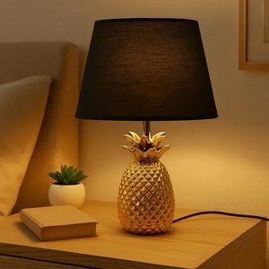 Orbit Halo Metal Table Lamp with Oval Frame Linen <b>Drum</b> <b>Shade</b> Gold Finish Acrylic Base Elegant Ambient <b>Lighting</b> - Product Image 3