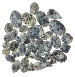 100% naturel Dendrite opale cristal pierre blanc noir polonais taille personnalisée pour bijoux et guérison meilleur prix pierre précieuse - Product Image 1