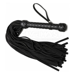 Fouet en cuir professionnel, cuir véritable durable, prise en main solide, design flexible, parfait pour l'entraînement et les activités de plein air - Product Image 5