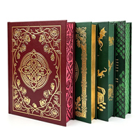 Service d'impression de livres reliés personnalisés haut de gamme avec dorure à chaud, motifs de luxe et bords pulvérisés – Édition spéciale de romans