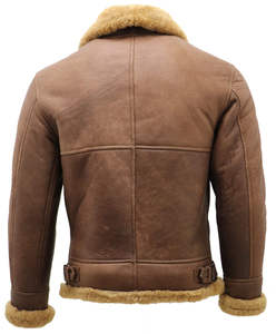 Chaqueta de Cuero Genuino Suave para Hombre, Transpirable, de Secado Rápido, con Cuello Alto, Informal, de Invierno, con Cierre Completo, Corte Regular, Prenda Exterior Premium - Product Image 6