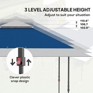 "13FT X 13FT UV50+ Navy Pop up <b>Canopy</b> <b>Tent</b> for Parties Height Adjustable with Wheeled Carry Bag & Sand Bags" - Product Image 5