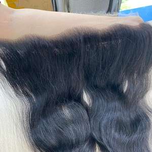 13x4 13x6 HD dentelle frontale fermeture vierge vietnamienne Extensions de cheveux humains dentelle transparente frontale pour faire perruque - Product Image 4