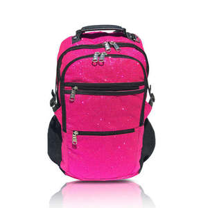 Low Price High Quality <b>Cheerleading</b> Glitter <b>Backpack</b> For Girls Custom Team Logo & Color School Bag OEM Cheerleader Travel Bag - Product Image 1