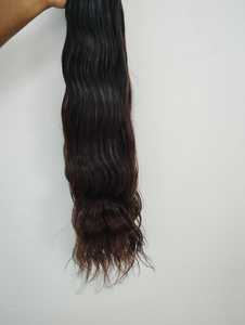 ผมต่อแบบเวฟท์คู่สำหรับเครื่องจักร ยี่ห้ออินเดียนเวอร์จินเรมี่ สีน้ำตาลธรรมชาติ น้ำหนัก 100 กรัม มีทุกสีให้เลือก - Product Image 3