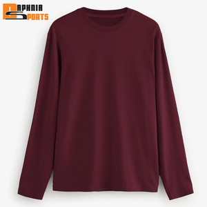 Custom Logo High Quality Full Sleeve T Shirt for Men 100% Cotton Plain Clothes Fashion Men's Breathable Full Sleeves T-shirt - Product Image 4