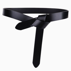 Luxury Brand Women's Cowhide Belts Genuine Leather No Buckle Girdle Waist Belt for Coat Sweater Dress <b>Accessories</b> - Product Image 3