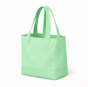 Wholesale COTTON FIELD Custom Logo Cute Small Eco Friendly Reusable Solid Color <b>Canvas</b> <b>Tote</b> Bag Shoulder Strap for Daily Use - Product Image 1
