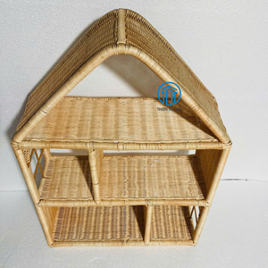 Nuevo Estante de Pared de Mimbre Tejido para Decoración de Habitaciones Infantiles, Diseño Natural, Ecológico, Proveedor Mayorista de Muebles - Product Image 2