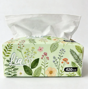 Custom Logo Virgin <b>Paper</b> Facial <b>Tissue</b> <b>Paper</b> 3 Ply 200 Pulls Soft Pack Hypoallergenic <b>Tissue</b> Supplier - Product Image 6