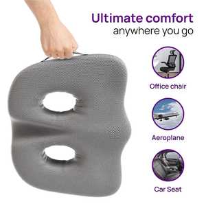 Cojín de asiento de coche multifuncional personalizable antibacterias de alta calidad, funda de punto lavable extraíble de espuma viscoelástica para coches - Product Image 4