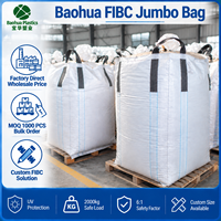 Sac Big Bag FIBC antistatique en PP robuste 1500kg 2000kg pour déchets de construction, sable, gravier et débris Costales