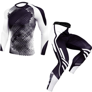 Men's Gym Tights Training Clothes Workout Jogging Sports Set Running Compression Sportswear Suits for Men/Unisex - Product Image 1