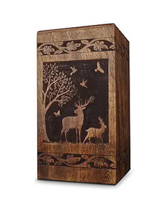 Urnas de Cremación de Madera de Diseño Único y Alta Calidad para Adultos, Urnas Funerarias de Madera, Tamaño Personalizado, Artículos Funerarios - Product Image 1