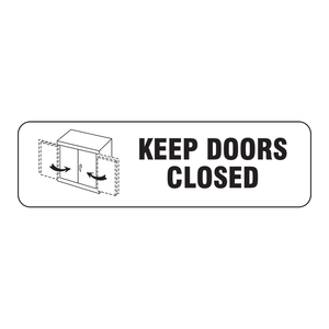 Brady High-Visibility PVC Self-Adhesive Safety Label for Doors Waterproof Durable Keep <b>Closed</b> <b>Sign</b> - Product Image 3