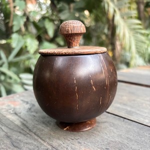 Coconut shell <b>cup</b> with lid <b>reusable</b> coffee tea serving <b>cups</b> excellent quality handcrafted teacups - Product Image 1