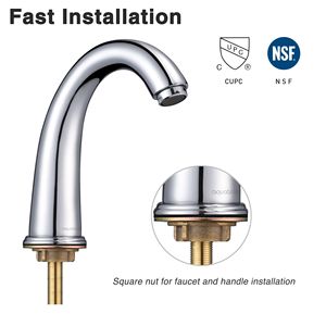 Grifo de Lavabo de 3 Orificios con Excelentes Características para su Hogar u Oficina - Product Image 2