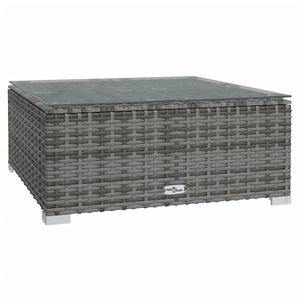 Set salotto Patio in 10 pezzi grigio in Poly Rattan con cuscini collezione di mobili da esterno Premium - Product Image 5