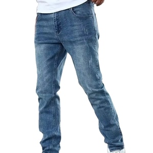 Pantalon en jean décontracté pour homme, mi-extensible, adouci, de haute qualité, écologique, coupe-vent, 4 saisons - Product Image 1