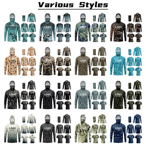 Camisa de Pesca Unisex Personalizada de Manga Larga con Protección Solar UPF 50, Secado Rápido, Estampado Digital con Diseño de Peces, Ropa para Exteriores, Impermeable y Resistente al Viento - Product Image 6