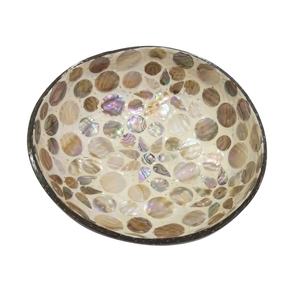 Bol en coquille de noix de coco, sculpté à la main, écologique, avec surface polie, pour cuisines. - Product Image 1