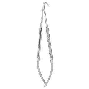 Micro-ciseaux à poignée à ressort en acier inoxydable allemand, lame angulaire affûtée, instruments ORL de précision 125 - Product Image 1