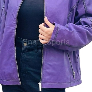 Veste en cuir pour femme, 100% cuir véritable, tendance, prix le plus bas, vente en ligne. - Product Image 6