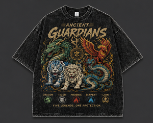 Camiseta Personalizada Negra, 240 Gramos, 100% Algodón, Lavado Ácido, Diseño Gráfico Vintage con Personaje Frontal, Eevee, Charizard, Anime, para Hombre, Talla Grande - Product Image 2