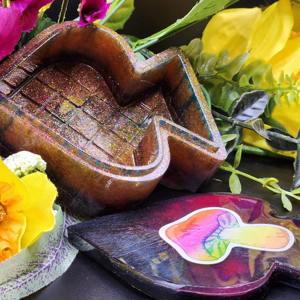 Boîte à bijoux en résine artisanale de luxe, décorative, à fleurs, pour ranger les bibelots, petite boîte cadeau personnalisée en résine - Product Image 2