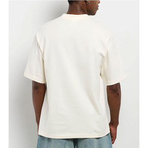 T-shirt en coton épais et robuste, style Shaka Wear, col montant, streetwear, prix d'usine, hip-hop, marque privée - Product Image 3