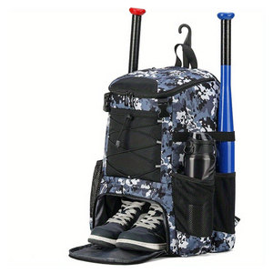 Custom Large Waterproof T-Ball Equipment Gear Batting <b>Backpack</b> Bag Rolling Softball Baseball Catcher Bag with <b>Wheels</b> Durable - Product Image 6