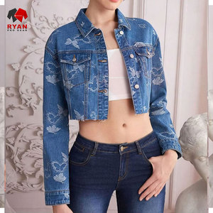 Ryan Pro Gear <b>Customized</b> <b>Denim</b> <b>Jacket</b> For Women Breathable and Comfortable Fabric with <b>Customized</b> Logo OEM Design - Product Image 5