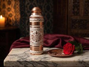"Durable <b>Copper</b> Bottle for On-the-Go Hydration" - Product Image 5