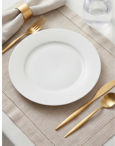 Ensemble de couverts en or mat, design minimaliste, passe au lave-vaisselle, couverts en métal, fourchette, couteau, cuillère, vaisselle de mariage - Product Image 4