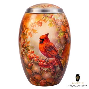 Red <b>Cardinal</b> Bird Cremation Urn for Human Ashes Memorial Adult Funeral Urn 10 inches - Product Image 1