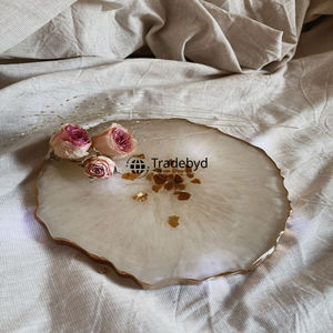 Bandeja Rectangular de Resina Hecha a Mano de Estilo Artístico de Lujo, Bandeja de Servicio Premium para Mesa de Centro y Comedor Tradebyd - Product Image 3