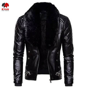 Chaqueta de Cuero con Cierre de Cremallera y Diseño Personalizado Ryan Pro Gear, Tejido Cómodo, con Logotipo Personalizado, Diseño ODM OEM - Product Image 5