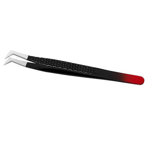 Pince à épiler professionnelle pour extensions de cils, en acier inoxydable, outil d'application de précision pour cils, pointe fine, pince à épiler de beauté pour salon - Product Image 4