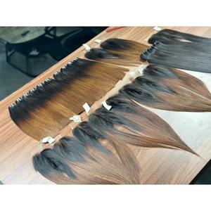 U Part <b>Human</b> Hair Topper Straight Natural Black Vietnamese Virgin Double Drawn Lace U Part <b>Wig</b> Wholesale - Product Image 2