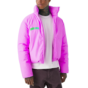 Men's Warm Custom Logo Black <b>Winter</b> Puff Outerwear Outdoor Men Bubble Puffer <b>Jacket</b> - Product Image 5