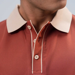 2026 Slim Fit 1/4 Zip Up Collar Style Polo Material Breathable High Quality Custom Design Fashionable <b>Plain</b> Men's Polo Shirts - Product Image 3