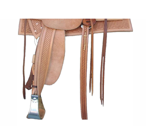 Ensemble de sellerie western personnalisable en cuir véritable vieilli, fait main, pour le roping, tailles et couleurs sur mesure - Product Image 3
