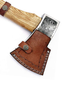 Funda rústica premium para hacha, soporte resistente para cuchillo y martillo con presilla para cinturón, ideal para trabajo al aire libre. - Product Image 2