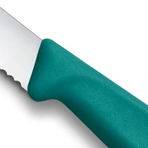 Couteaux à steak et à pizza, lame en acier dentelé durable, manche ergonomique, couverts polyvalents pour la viande, la pizza, le service en cuisine - Product Image 6