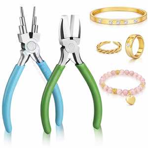 Durable 5 Pcs Jewelry Making Pliers Tools Set Stainless Steel Beading Wire Repair Craft DIY Hobby Professional Use - Product Image 4