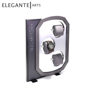 Présentoir de montre en métal avec coussinets sur le mur arrière, présentoir militaire, support en aluminium, sur mesure - Product Image 3