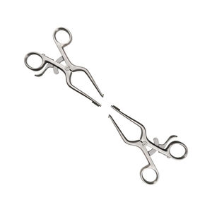 Retractor de pierna de acero inoxidable, izquierdo y derecho, con punta y escudo de 12 mm x 12 mm, instrumento quirúrgico médico - Product Image 2
